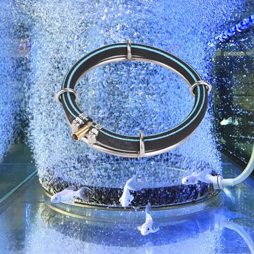 Aquarium Round Air Bubble Diffuser, Dia 25cm/9.8in Fish Pond Oxygenation Bubbler Aquarium Aerator Fish Tank Bubble Generator Aquarium Bubble Stone