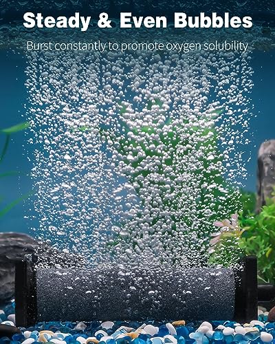 Pawfly Aquarium Air Stone for Air Pump 5 Inch Fish Tank Air Stone Bubbler Cylindrical Bubble Release Tool Oxygen Diffuser for Fish Tanks Buckets Small Ponds and DWC Systems, 2 Pack