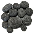 Midwest Hearth Natural Tumbled Lava Stones for Gas Fire Pit and Fireplace | Extra Large (3"–5") | Smooth Round Volcanic Rock | 10 Lbs - size: X-Large (3"- 5")
