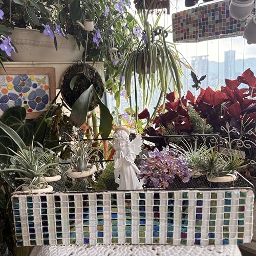 15-Pack Magnetic Air Plant Holders, Breathable Wire Tillandsia Hangers for Fridge & Metal Wall, Modern Miniature Plant Display Rings for DIY Fairy Gardens and Home Decor (1.8 Inch) - size: 1.8 Inch