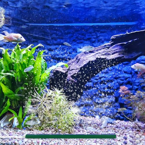 WishLotus Fish Tank Air Bubbler, 2 PCS Durable Long Strip Aquarium Bubbler Stone Bar 10 Inch Aquarium Air Stones Bubbler Wall Air Stone Tube for Fish Tank Air Pump Aquarium Accessories (A, 10 Inch) - size: 10 Inch