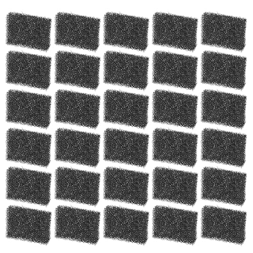 30 Pack Cat Water Fountain Filters Sponge Replacement Pet Fountain Pre-Filter Black Square Foam Sponges for 84oz/2.5L Cat Water Fountains
