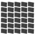 30 Pack Cat Water Fountain Filters Sponge Replacement Pet Fountain Pre-Filter Black Square Foam Sponges for 84oz/2.5L Cat Water Fountains