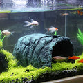 Hide Cave Aquarium Decorations-Premium Resinous Natural Hideout Fit for Aquariums & Terrariums, Reptiles, Amphibians, Fish Playground
