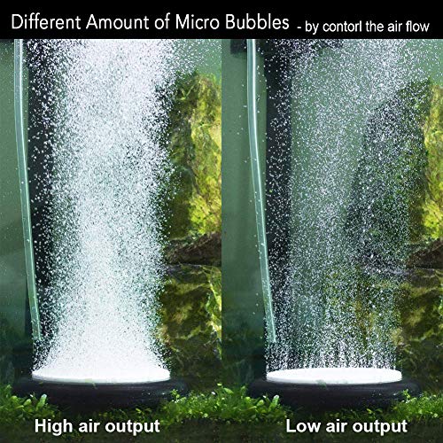 hygger Aquarium Air Stone, Bubble Stone Fish Tank Oxygen Ultra Silent Deep Dissolving Oxygen Diffuser Kit for Aquarium Fish Tank and Hydroponic