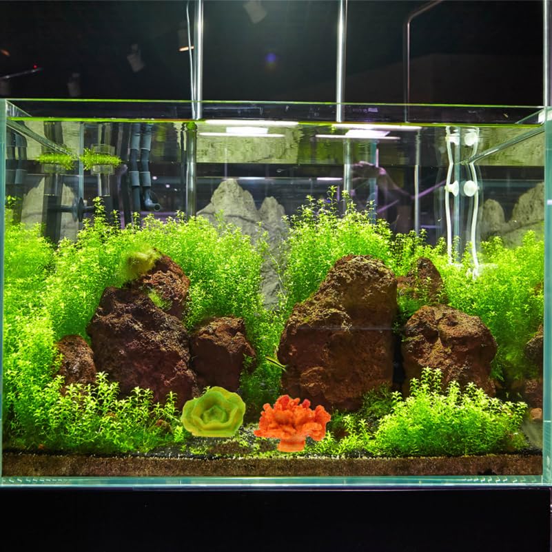 TOYANDONA Aquarium Artificial Coral Reef Sea Star Set 4Pcs Fish Tank Decor Ornaments for Home Office Desktop Landscape 2.36In Resin Miniature Accessories