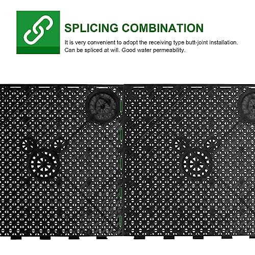 Baluue 20pcs Fish Tank Bottom, PVC Plate Splicing Aquarium Divider Bottom Grid Sand Gravel Board Splicing Combination Clapboard Bottom Grid