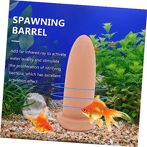 IMIKEYA Spawning Barrel Fish Breeding Bucket Aquarium Decor with Spawning Mops for Angelfish and Aquatic Pets Breeding Tank Supplies