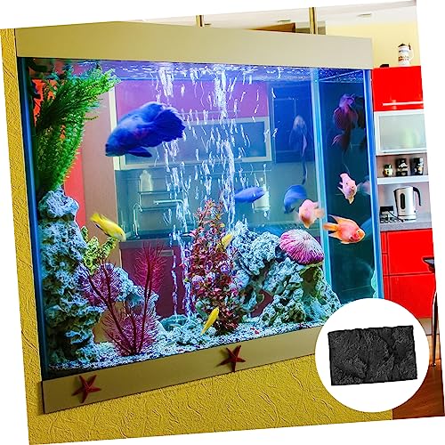 HANABASS Aquarium Rock Background Board 3D Design Easy to Decorate Betta Fish Tank