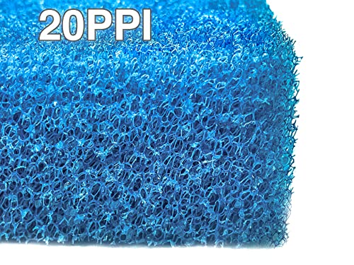 Aquarium Bio Sponge Filter Media Pad, 23.6" x 17" x 2", Open Cell Foam Cut-to-fit Matten Filter Fish Tank Sump Divider