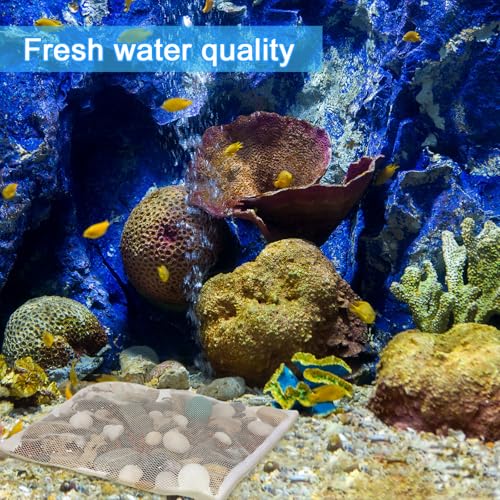 Abbylike 10pcs Large Filter Media Bag with Plastic Zipper 17.8" x 13.5" Reusable Media Bags for Aquarium Fish Tank Filter Bags - Mesh for Activated Carbon, Bio Balls, Ceramic Rings - size: 17.8" X 13.5"
