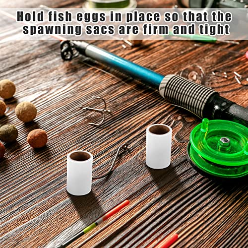 Woanger 2 Rolls Fishing Soft Spawn Net 3'' x 157.5'' Spawn Sac Netting Sack Catfish Fishing Bait Mesh Holder Accessories for Roe Bags - color: White