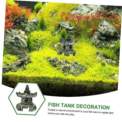 Toddmomy Tower Landscape Decor Resin Ornament for Aquarium Decoration Lifelike Resin Tower Desktop Decor Approx Home Ornament and