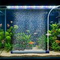9.8 Inch Aquarium Bubble Strip, Bubble Curtain Wall Aquarium Air Stone Kit, Quiet Oxygen Diffuser, Fish Tank Bubbler Decorations for Freshwater Saltwater - size: 9.8 Inch
