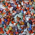 LAIDANLA 7 Chakra Crushed Stone Crystal Chips Bulk Natural Gemstones Healing Reiki Crystals Mini Quartz Vase Filler Aquarium Gravel 0.55lb - color: Chakra, size: 0.55 Pound-（0.28"-0.35"）