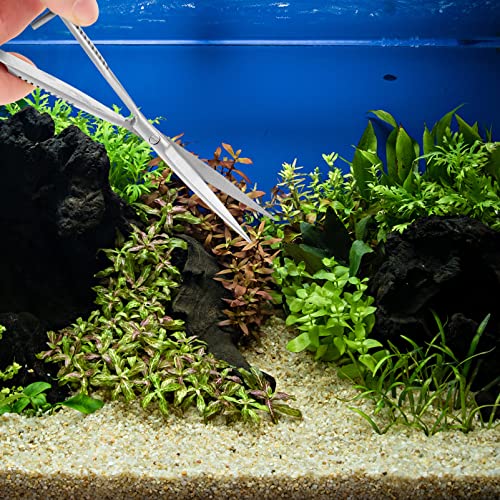 Balacoo Aquascaping Spring Scissors Stainless Steel Water Plant Aquarium Trim Tool