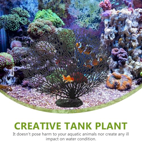 balacoo Faux Coral Decor for Aquarium Fish Tank Delicate Artificial Coral Plant 7.08In Desktop Tank Plant for Home and Office Landscape Decoration