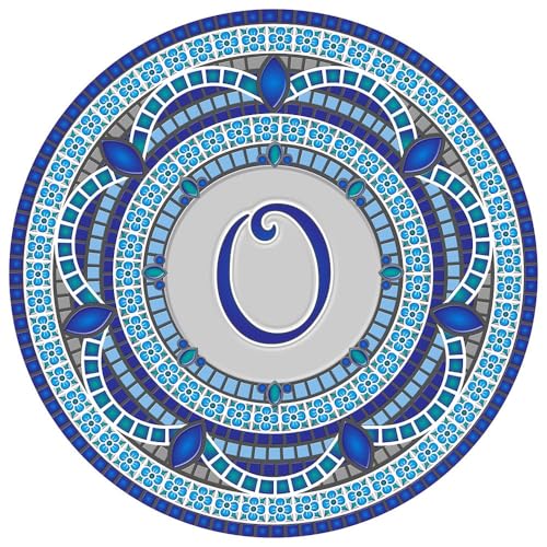 Custom Monogram Design Pool Mat, Decorative Pool Emblem, Choose Leter and Size, Easy to Install and Remove - size: 29" in Diameter, style: Letter "O"