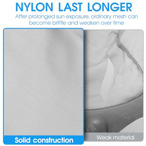 TidyMister Pool Skimmer Net with Self-Repair Fine Nylon Mesh Bag, Pool Leaf Rake for Above Ground Pools & In-ground Pools, Pool Nets for Cleaning - Original Series(No Pole) - size: 17.5inch