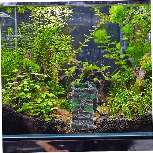 Yardwe Aquarium Landscaping Bridge Resin Turtle Hideout Fish Cave Ornament for Basking and Climbing Durable Design for Fish Tanks and Reptiles S