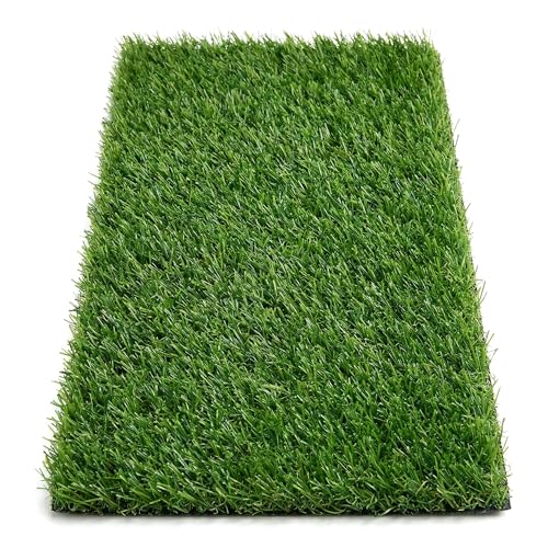 BESPORTBLE Turtle Basking Platform Artificial Grass Anti-Slip Turf Mat 19.6x9.8in for Aquarium Reptile Terrarium Amphibian Habitat