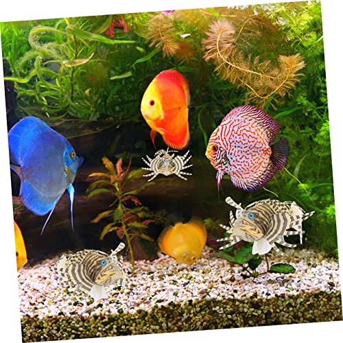 YARNOW Fish Tank Accessory Realistic Landscape Fake Fish Safe Suction Cup Silicone