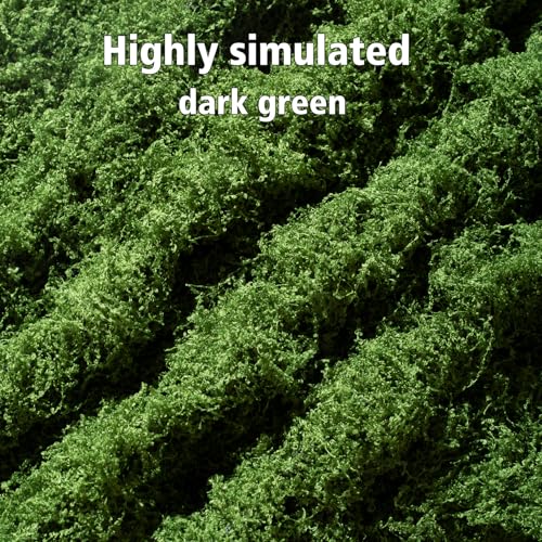 Artificial Moss mat, Green, 39.37 x 39.37 inches (Dark Green), Waterproof Indoor and Outdoor Decorative Moss mat, Fake Moss Wall Decorative Flower Decoration for Craftsmanship - color: Dark Green