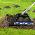 JouZYA Lawn Leveling Rake 30x10 inch, Leve Lawn Tool with Stainless Steel, Lawn Leveler 27-80" Adjustable Handle, Yard Leveling Rake Heavy-Duty for Garden, Golf Course, and Farm