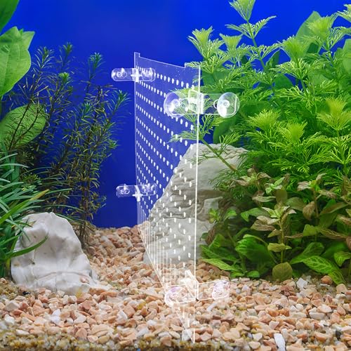 Homoyoyo Aquarium Divider Kit Acrylic Fish Tank Separator 35x30cm with Suction Cups Partition Board for Fish Isolation and Reptile Tank Separation