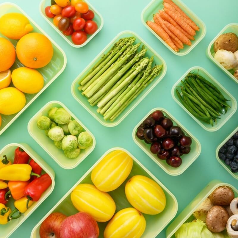 LocknLock Fresh-Block Plastic Food Storage Container | Produce Storage Containers for Fridge | Vegetable & Fruit Storage Containers for Fridge, Airtight Storage, Microwave & Dishwasher Safe, 760ml - size: 760ml