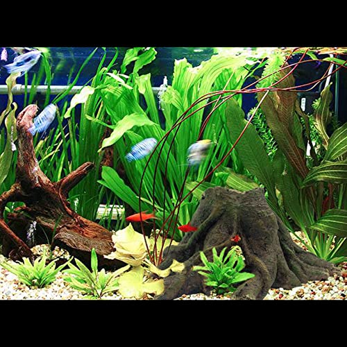 Aquarium Landscape Tree Stump Artificial Resin Tree Hole Ornament Hollow Trunk Cave Betta Cave Rocks Fish Tank Decoration for Cichlid Hiding