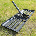 Lawn Leveling Rake, 30 Inch Heavy Duty Lawn Leveler with Adjustable Handle, Yard Soil Grass Dirt Leveling Rake Ground Level Tool (5FT)