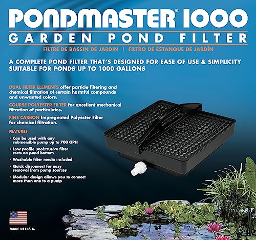 Danner Manufacturing, Inc., Pondmaster 1000 Garden Pond Filter, 02211