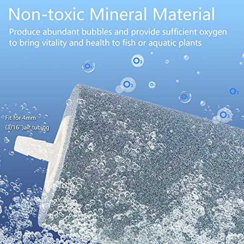 2Pcs 4 X 2-inch Large Air Stones Cylinder for Hydroponic Systems, Ponds, Aquarium, Fish Tank