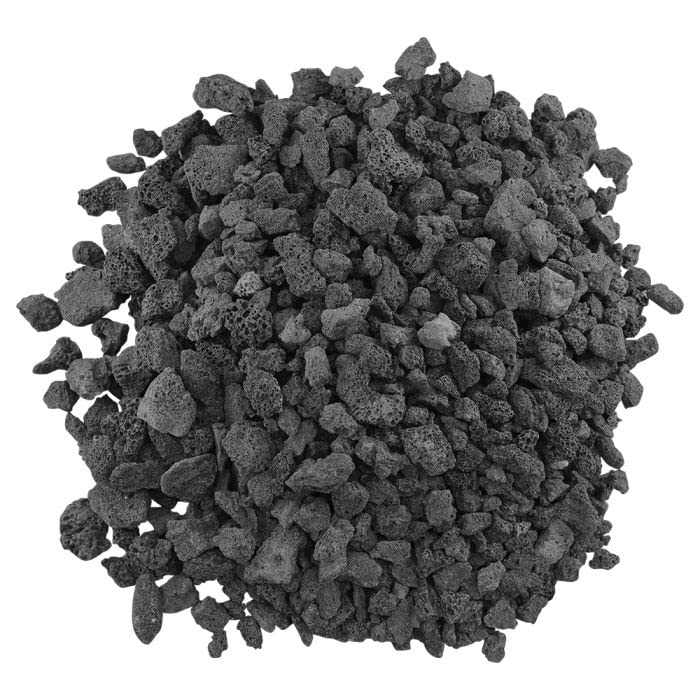 American Fire Products | Medium Lava Rock, 1/2" - 1" | Use in Fireplace, Fire Pit or Bowl | Outdoor & Indoor Volcanic Rock for Natural Gas or Propane Fires | Decorative Landscaping | 10 lb Bag - size: 1/2 Inch to 1 Inch Thick x 10 Pounds