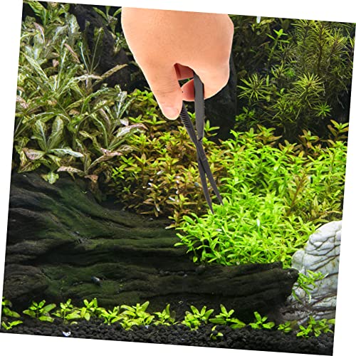 Garneck Aquarium Plant Scissor Tool Ergonomic Spring Scissors for Underwater Plant Trimming Portable Aquascaping Tool for Fish Tank Maintenance Durable Design