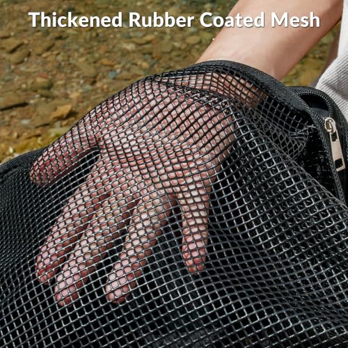 QualyQualy Floating Fish Basket for Live Caught, 10/15 Gallons Foldable Fishing Holder Minnow Bucket Portable Collapsible Fishing Net Storage Cage for Live Fish Bait Live Well - color: Square, size: (15 GAL)-23*12*13IN