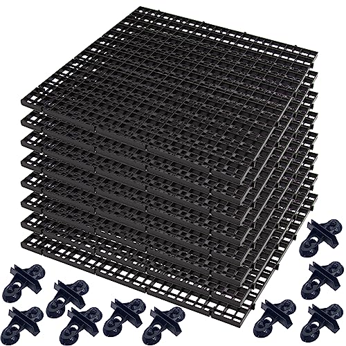 Hoypeyfiy 8 Pieces Fish Tank Divider with Sucker Clips 30x30cm/11.8x11.8“ Aquarium Filter Bottom Divider Partition Separator
