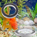 Round Ring Air Stone, Aquarium Bubble Stones Round Bubble Stone for Increasing Oxygen Embellishing Aquarium Pond Fish Air Pump Accessories - size: 125*H18mm