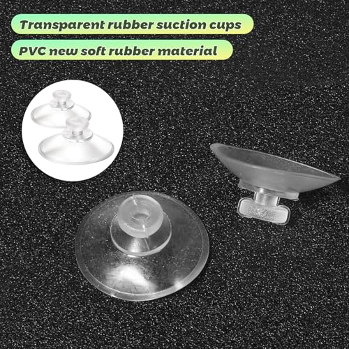 30Pcs 20mm/0.79" Furniture Desk Glass Transparent Anti-Collision Suction Cups Small Rubber Suction Cups for Glass Table Tops, Furniture, Desk, Bumper Protection Without Hooks