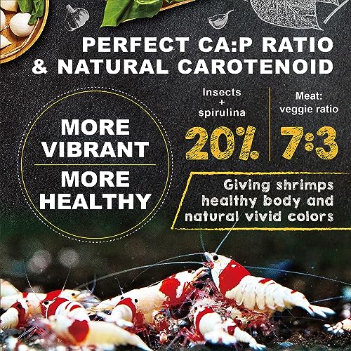 Ultra Fresh Shrimp Food, High Protein, Rich in Vitamins for Crystal, Caridina and Small Tropical Shrimp 4.94oz - size: 4.94 Ounce (Pack of 1)