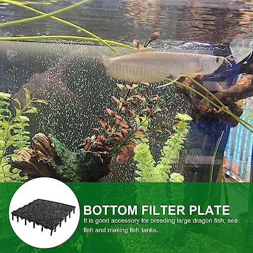 Baluue 20pcs Fish Tank Bottom, PVC Plate Splicing Aquarium Divider Bottom Grid Sand Gravel Board Splicing Combination Clapboard Bottom Grid