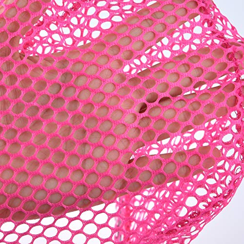 Coopay 2 Pieces Butterflies Fishing Net Catching Bug Floating Bait Beach Nets for Outdoor Playing - color: Rose Red + Orange