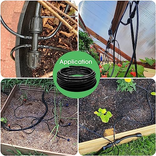 Maotong 40 FT 1/2 inch Drip Irrigation Tubing Main Line Hose Tube for Garden Irrigation System - size: 40FT 1/2" Main Tubing