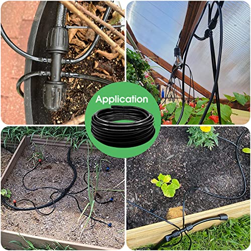 Maotong 20 FT 1/2 inch Drip Irrigation Tubing Main Line Hose for Garden Irrigation System - size: 20FT 1/2" Main Tubing