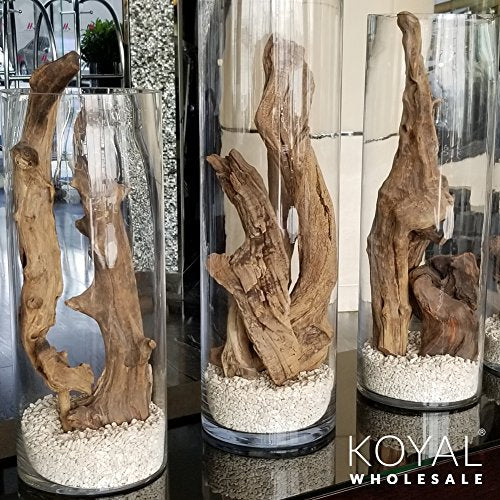 Koyal Wholesale 24" Driftwood Terrarium Decor, Clean California Manzanita Drift Wood Reptile Decor, Driftwood Decor for Home, Desert Reptile Supplies - size: 24 Inches