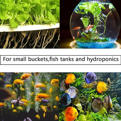 AQUANEAT Aquarium Air Stones 2 inch 12 Pack, Bubble Stone, Aerator Bubble Diffuser, Air Pump Accessories for Aquariums, Fish Tanks, and Hydroponics - size: 2 inch
