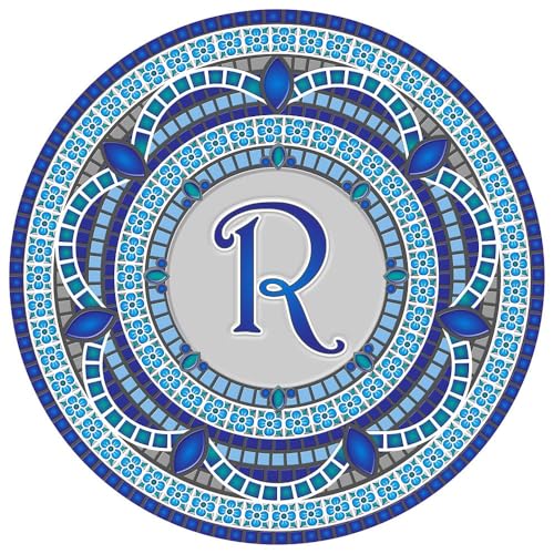 Custom Monogram Design Pool Mat, Decorative Pool Emblem, Choose Leter and Size, Easy to Install and Remove - size: 29" in Diameter, style: Letter "R"