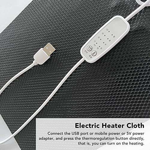 Reptile Heating Pad DC 5V Under Tank Terrarium with Temperature Control USB Power Safety 4 Gear Adjustment Reptile Heat Mat for Turtle Tortoise Snakes Lizard Gecko (15x30cm) - size: 15x30cm
