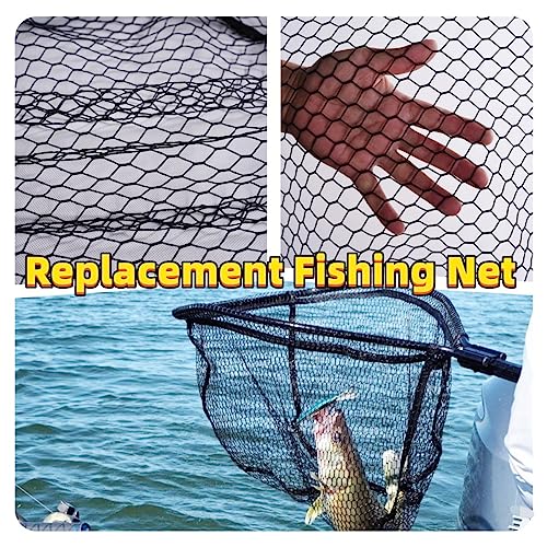 Rubber Coated Replacement Fishing Net Hook Resist for Landing Net, 24" to 36" Deep Net for Larger Catches - size: XL:34.6"Dia.-36"Depth-109"Circumference